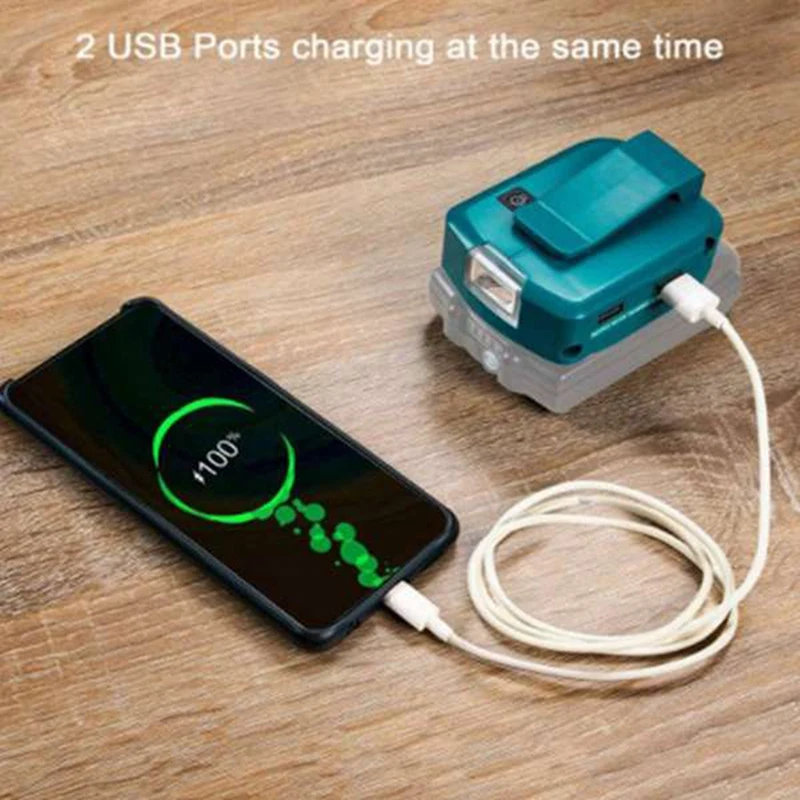 RISE-2Pc For Makita ADP068 14.4V/18V Lithium-Ion Battery Adapter Power Source Batteries Charger With Dual USB Ports LED Light
RISE-2Pc For Makita ADP068 14.4V/18V Lithium-Ion Battery Adapter Power Source Batteries Charger With Dual USB Ports LED Light