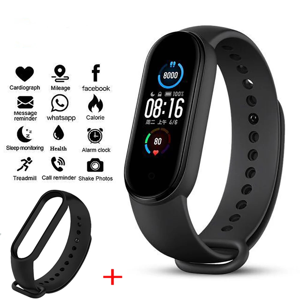 New Product M5 Smart Watch Men Digital Wristwatches Heart Rate Blood Pressure Monitor Sport Health Fitness Tracker Bracelet
New Product M5 Smart Watch Men Digital Wristwatches Heart Rate Blood Pressure Monitor Sport Health Fitness Tracker Bracelet