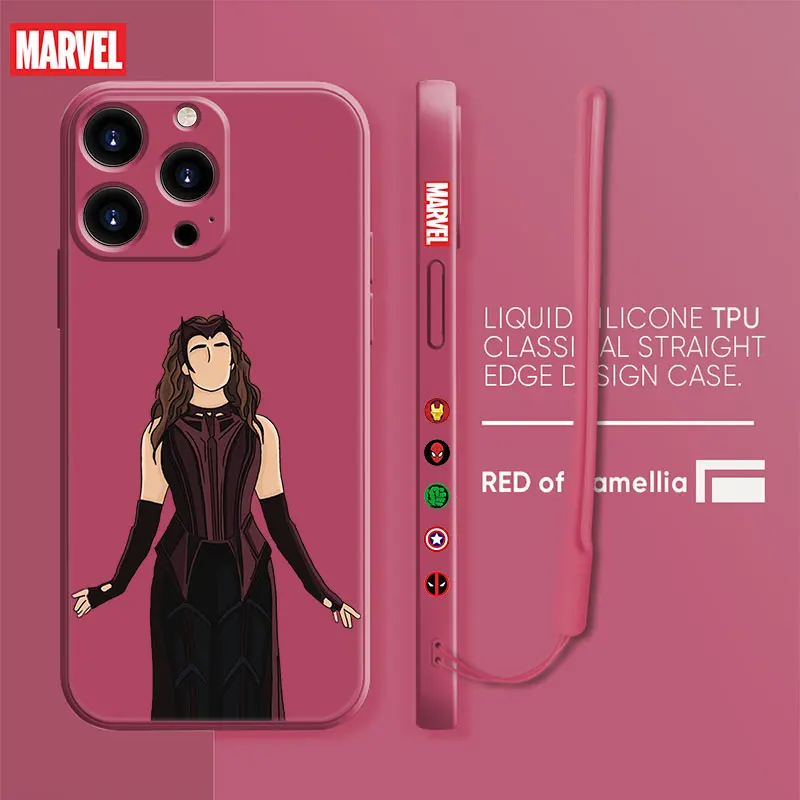 Luxury Square Liquid Silicone Phone Case For iPhone 13 12 11 Pro Max Mini X XR XS Max 7 8 6 6s Plus SE Marvel Wanda Black Widow
Luxury Square Liquid Silicone Phone Case For iPhone 13 12 11 Pro Max Mini X XR XS Max 7 8 6 6s Plus SE Marvel Wanda Black Widow