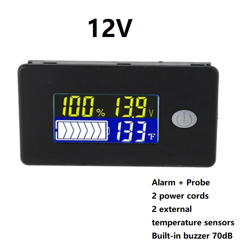 JS-C35 Li-ion Lead Acid Battery Capacity Lithium Ion Indicator Digital LCD Voltmeter Tester Temperature Meter 12V 24V 36V 48V
JS-C35 Li-ion Lead Acid Battery Capacity Lithium Ion Indicator Digital LCD Voltmeter Tester Temperature Meter 12V 24V 36V 48V