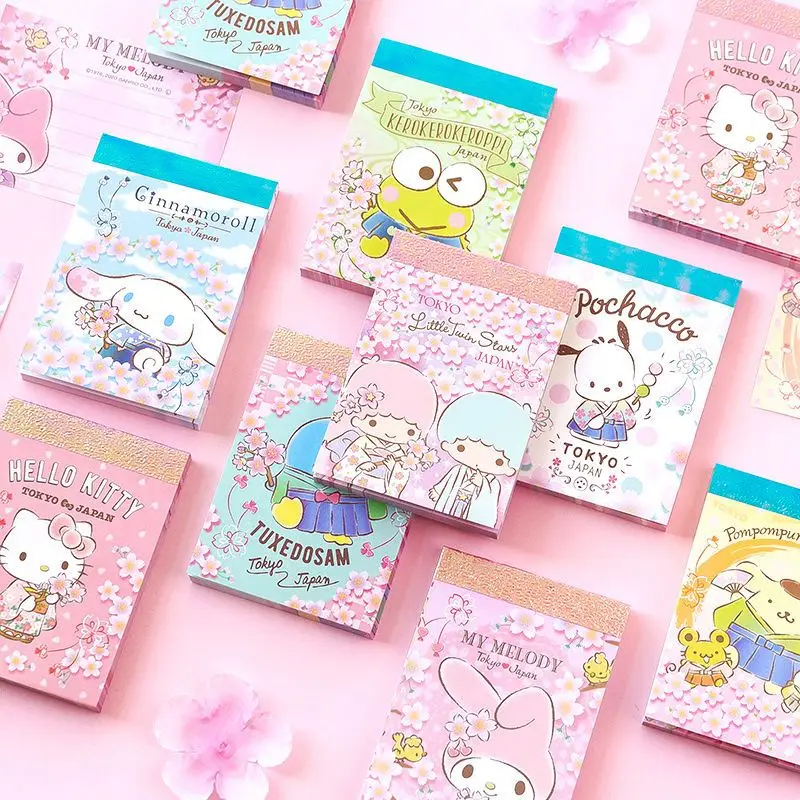 Sanrio Cute Sticky Note Book Cinnamoroll Kuromi Pochacco Hand Ledger Material Collage Decorative Stationery Sticky Note
Sanrio Cute Sticky Note Book Cinnamoroll Kuromi Pochacco Hand Ledger Material Collage Decorative Stationery Sticky Note
