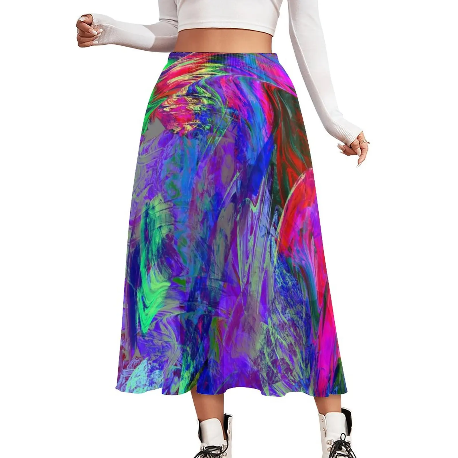Colorful Neon Paint Skirt Abstract Graffiti Kawaii Boho Skirts Elastic Waist Printed Street Wear A-line Skirt Big Size
Colorful Neon Paint Skirt Abstract Graffiti Kawaii Boho Skirts Elastic Waist Printed Street Wear A-line Skirt Big Size