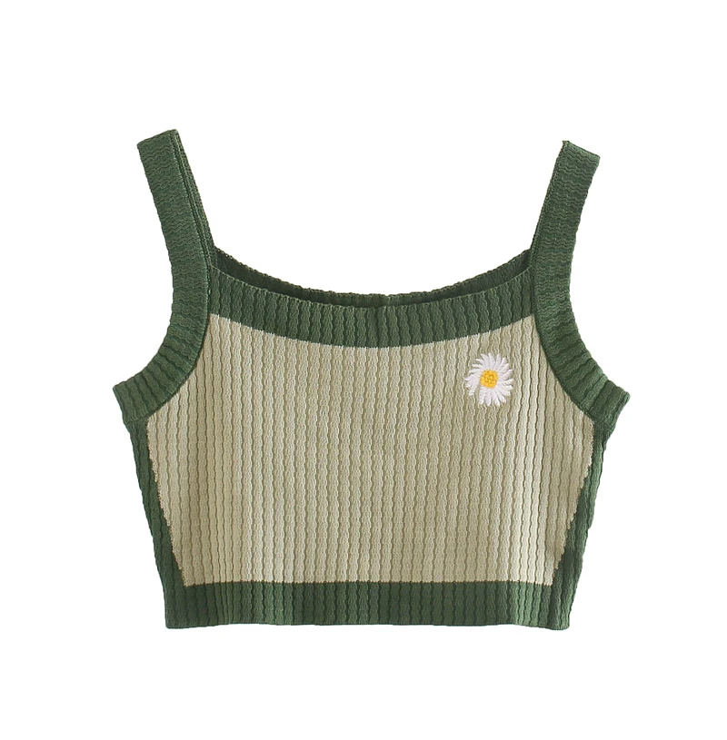 Women Summer Casual Tops Sweet Floral Embroidery Camisole Crop Tops Vintage Sexy Cottagecore Sleeveless Cropped Knit Streetwear
Women Summer Casual Tops Sweet Floral Embroidery Camisole Crop Tops Vintage Sexy Cottagecore Sleeveless Cropped Knit Streetwear