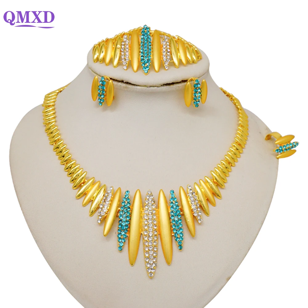 Dubai Jewelry Sets For Women African Crystal Jewelry Dubai Jewelry Earring Necklace Bracelet Ring Sets Wedding Party Gifts
Dubai Jewelry Sets For Women African Crystal Jewelry Dubai Jewelry Earring Necklace Bracelet Ring Sets Wedding Party Gifts