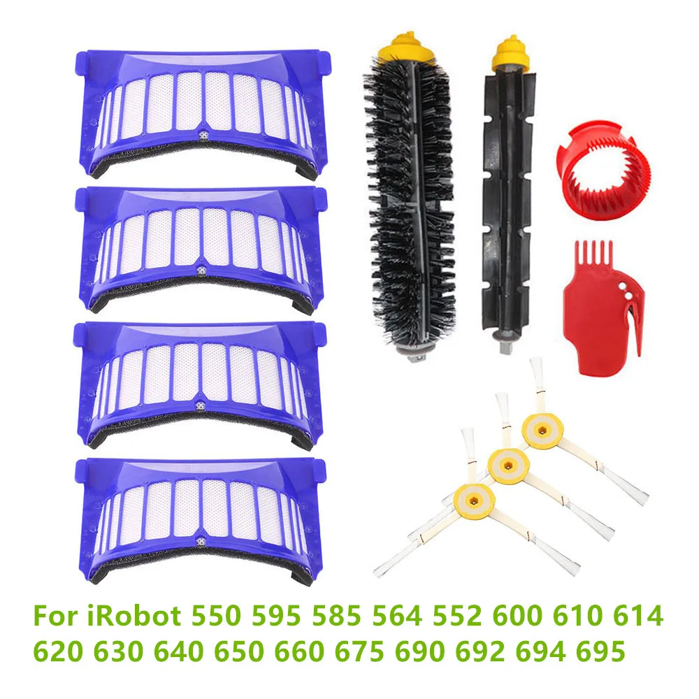 Side Brushes Filter Main Brush for iRobot 550 595 585 564 552 600 610 614 620 630 640 650 660 675 690 692 694 695
Side Brushes Filter Main Brush for iRobot 550 595 585 564 552 600 610 614 620 630 640 650 660 675 690 692 694 695