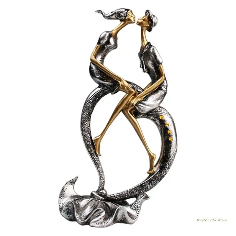 QX2E Elegant Living Room Decoration Kiss Couple Accessories Lovers Statue Resin Figur
QX2E Elegant Living Room Decoration Kiss Couple Accessories Lovers Statue Resin Figur