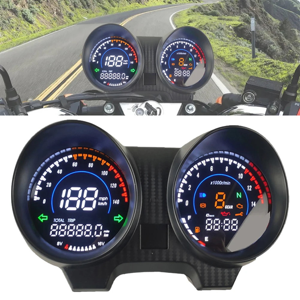 2023 Electronics Digital Motorcycle Speedometer LED Instrument Panel Tachometer For Titan 150 Honda Cg150 Fan150 2010 2012 2022
2023 Electronics Digital Motorcycle Speedometer LED Instrument Panel Tachometer For Titan 150 Honda Cg150 Fan150 2010 2012 2022