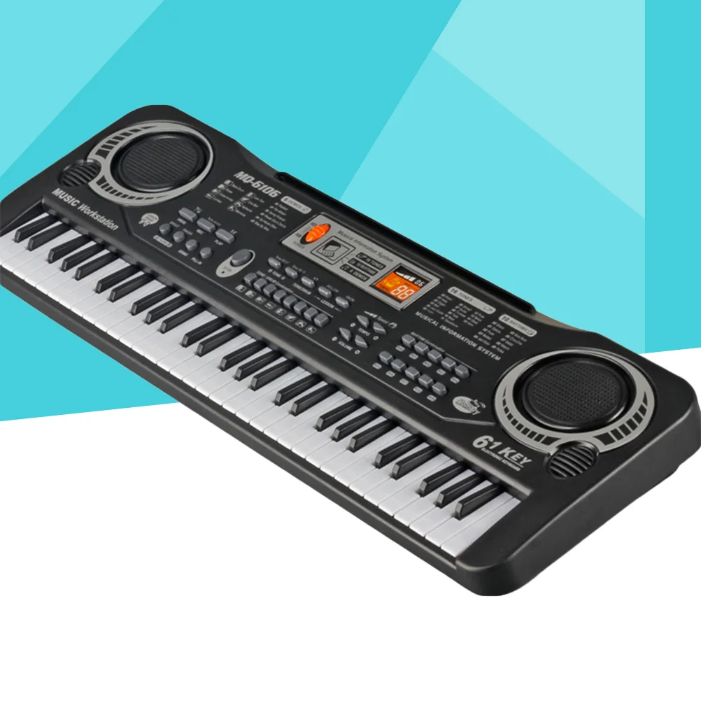 Черный Электронный микрофон, многофункциональная клавиатура Blackriflecoffee с 61 клавишами
Черный Электронный микрофон, многофункциональная клавиатура Blackriflecoffee с 61 клавишами