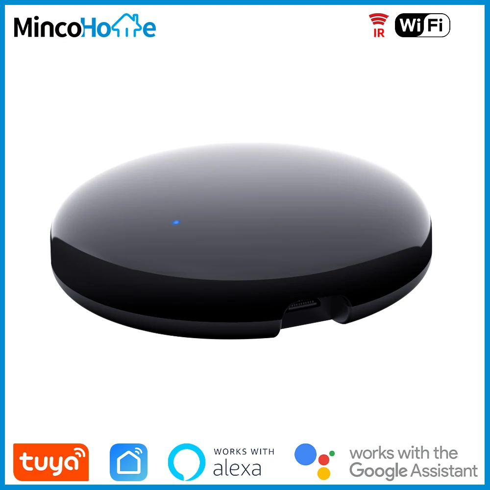Умный ИК-пульт дистанционного управления Tuya, Круглый инфракрасный прибор для управления телевизорами, DVD, AC, работает с приложением Alexa Google ...
Умный ИК-пульт дистанционного управления Tuya, Круглый инфракрасный прибор для управления телевизорами, DVD, AC, работает с приложением Alexa Google ...