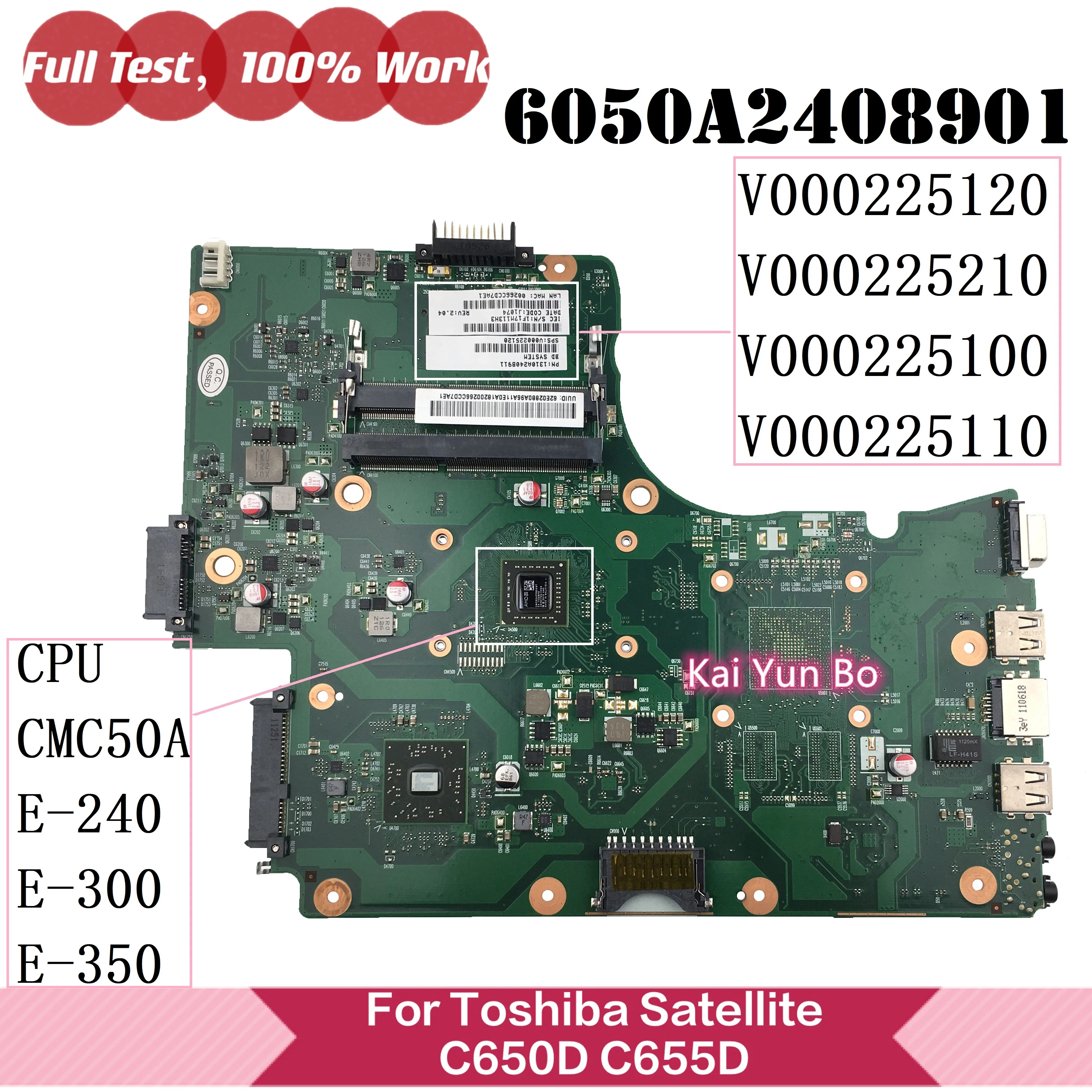 Материнская плата V000225120 Toshiba Satellite C650D C655D s5130 Материнская плата ноутбука V000225210 V000225100 V000225110 6050A2408901
Материнская плата V000225120 Toshiba Satellite C650D C655D s5130 Материнская плата ноутбука V000225210 V000225100 V000225110 6050A2408901