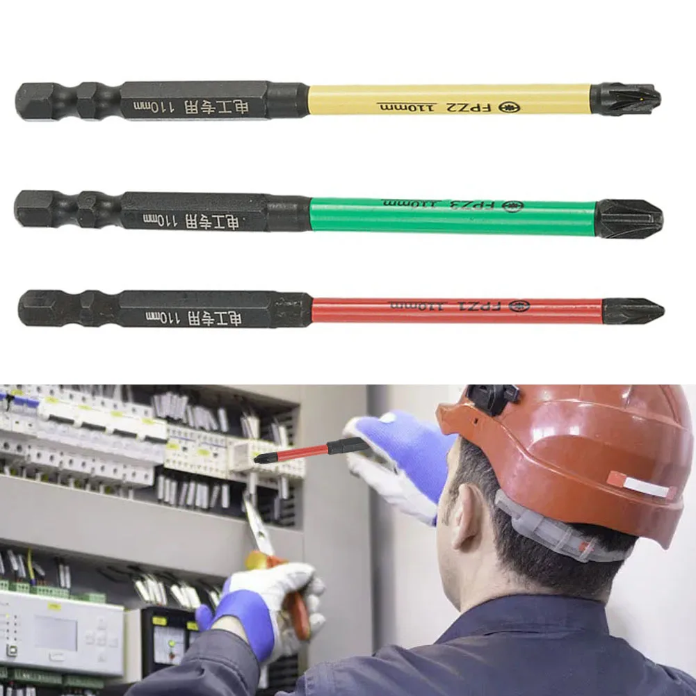 3pcs 110mm Special Slotted Magnetic Cross Screwdriver Bit Batch Head Nutdrivers FPH1 FPH2 FPH3 For Socket Switch Power Tool
3pcs 110mm Special Slotted Magnetic Cross Screwdriver Bit Batch Head Nutdrivers FPH1 FPH2 FPH3 For Socket Switch Power Tool