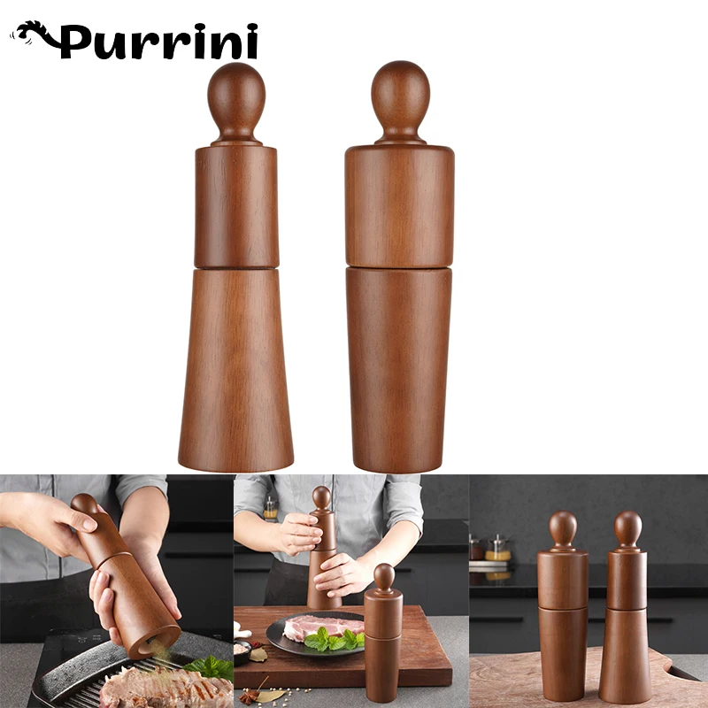 Деревянная Ручная мельница для перца, деревянная мельница для перца, керамическая мельница для соли и перца, новый набор для стайлинга ядер,... 
Деревянная Ручная мельница для перца, деревянная мельница для перца, керамическая мельница для соли и перца, новый набор для стайлинга ядер,...