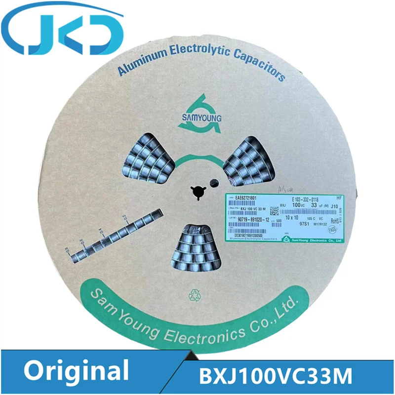 Новый алюминиевый электролитический конденсатор 33UF 100V 10x10mm 100V33UF SMD, высокое качество 33UF 100V SMD BXJ100VC33M, оригинал, 50 шт.
Новый алюминиевый электролитический конденсатор 33UF 100V 10x10mm 100V33UF SMD, высокое качество 33UF 100V SMD BXJ100VC33M, оригинал, 50 шт.