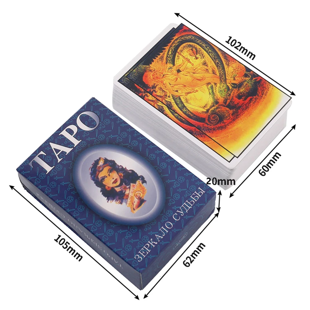 Russian Version Tarot Mirror Of Destiny Cards Games Divination Board Tarot Cards
Russian Version Tarot Mirror Of Destiny Cards Games Divination Board Tarot Cards