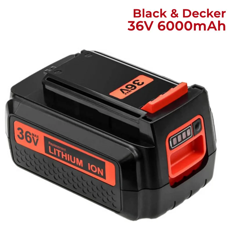 36V 6000Ah Replacement Battery for Black Decker 36V Battery BL20362 BL2536 LBXR36 LBX1540 LBX2540 LBX36 with LED Indicator
36V 6000Ah Replacement Battery for Black Decker 36V Battery BL20362 BL2536 LBXR36 LBX1540 LBX2540 LBX36 with LED Indicator