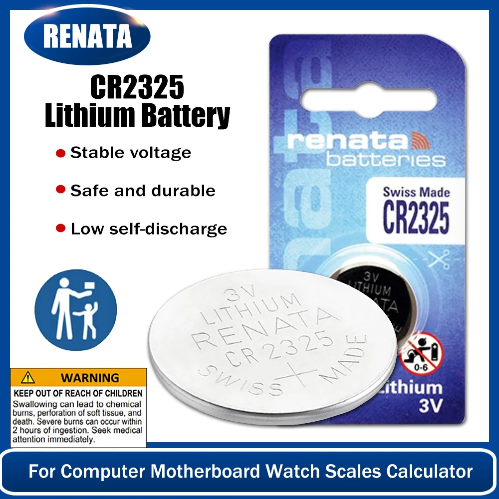 100% Оригинальный Renata CR2325 2325 BR2325 ECR2325 3 В литиевая батарея для компьютера