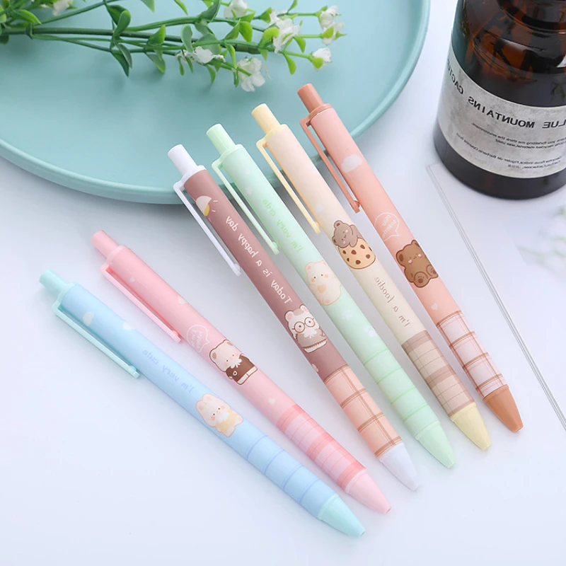 3PCs/Set Plaid Bear Pressing Pen Cartoon Student Gel Pen Creative Stationery Office Supplies Water-Based Sign Pen Kids Prize
3PCs/Set Plaid Bear Pressing Pen Cartoon Student Gel Pen Creative Stationery Office Supplies Water-Based Sign Pen Kids Prize