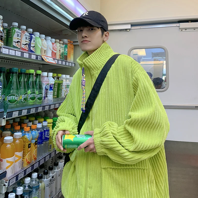 Oversized Pleated Jacket Men Fashion Green Beige Black Baseball Jacket Men Streetwear Loose Hip Hop Bomber Jacket Mens Outwear
Oversized Pleated Jacket Men Fashion Green Beige Black Baseball Jacket Men Streetwear Loose Hip Hop Bomber Jacket Mens Outwear