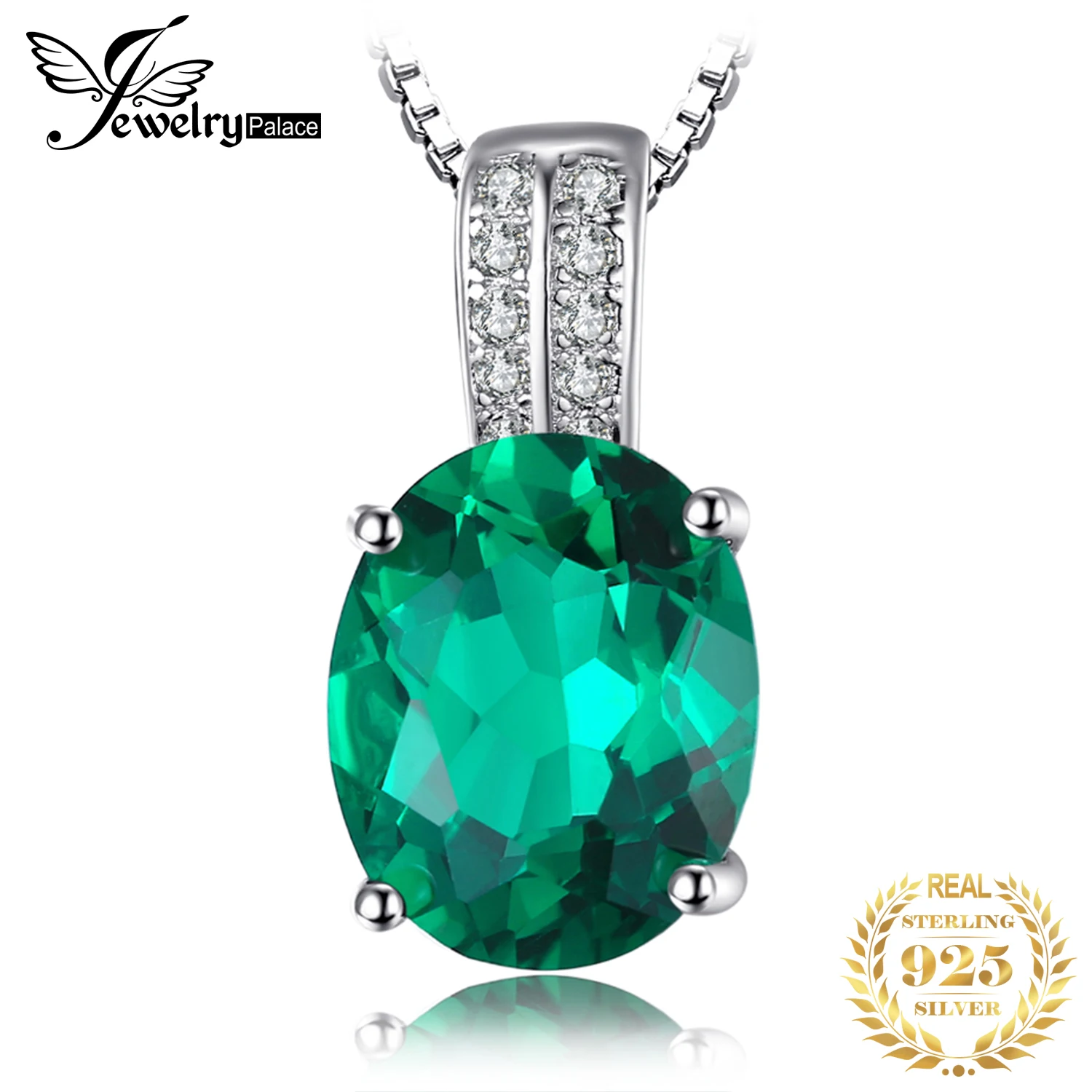 JewelryPalace 2.5ct Created Emerald 925 Sterling Silver Pendant Necklace for Woman Engagement Jewelry Gift No Chain New Arrival
JewelryPalace 2.5ct Created Emerald 925 Sterling Silver Pendant Necklace for Woman Engagement Jewelry Gift No Chain New Arrival