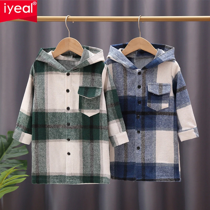 IYEAL Autumn Kids Boys Girls New Loose Plaid Shirt Long Jacket With Pocket Autumn And Winter Long-Sleeved 100% Cotton Retro Top
IYEAL Autumn Kids Boys Girls New Loose Plaid Shirt Long Jacket With Pocket Autumn And Winter Long-Sleeved 100% Cotton Retro Top