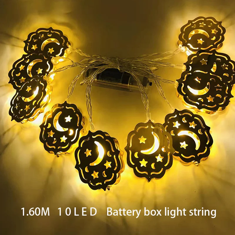 1.65M Eid Mubarak Moon Star LED Fairy String Lights Garland Ramadan Decor for Home Islamic Decorative Holiday Lighting
1.65M Eid Mubarak Moon Star LED Fairy String Lights Garland Ramadan Decor for Home Islamic Decorative Holiday Lighting