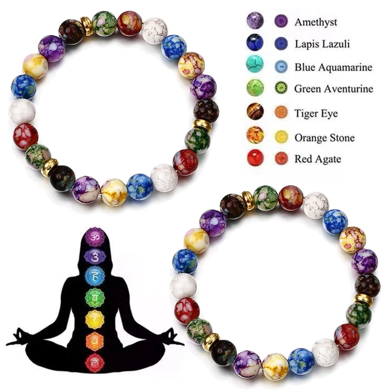 2PCs Chakra Healing Stones Bracelets for Women Man Natural Volcanic Stones DIY Handmade Couple Charm Bracelet Fashion Jewelry
2PCs Chakra Healing Stones Bracelets for Women Man Natural Volcanic Stones DIY Handmade Couple Charm Bracelet Fashion Jewelry