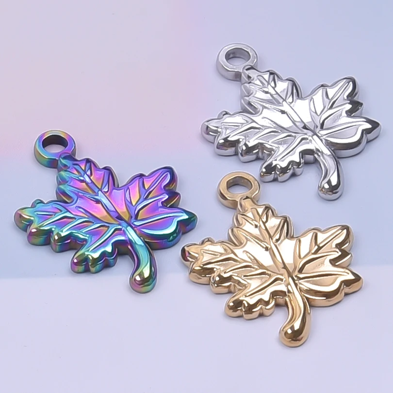 10PCS Maple Leaf Jewelry Pendant No Fade Stainless Steel Charms diy Jewelry Making Earrings for Women Handicraft Supplies Bulk
10PCS Maple Leaf Jewelry Pendant No Fade Stainless Steel Charms diy Jewelry Making Earrings for Women Handicraft Supplies Bulk