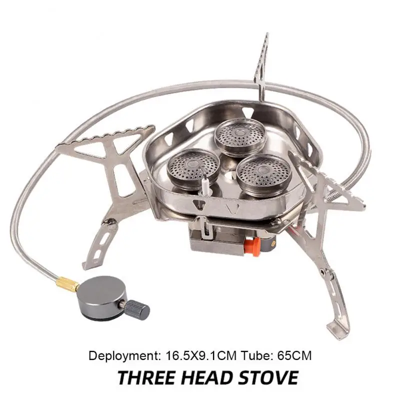 Ultralight Picnic Burner Windproof Split Gas Stove Three-head Stove Outdoor Windbreak Stove Camping Supplies Portable
Ultralight Picnic Burner Windproof Split Gas Stove Three-head Stove Outdoor Windbreak Stove Camping Supplies Portable