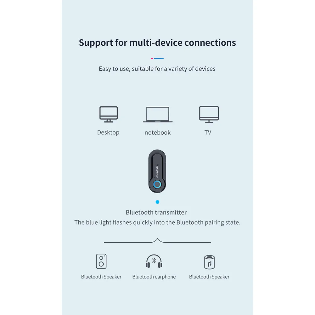 Brand New Hot Sale Car Audio Transmitter Wireless 65*26*11mm ABS Accessories Bluetooth 5.0 For Tv Music Stereo
Brand New Hot Sale Car Audio Transmitter Wireless 65*26*11mm ABS Accessories Bluetooth 5.0 For Tv Music Stereo