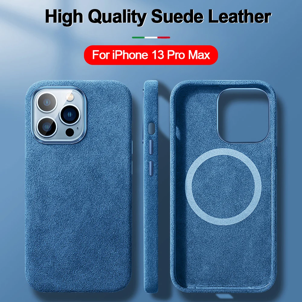 For iPhone 13 Pro Max Case High Quality Artificial Suede Leather Metal Lens Protection Back Cover for iPhone 13 Pro Capa Fundas
For iPhone 13 Pro Max Case High Quality Artificial Suede Leather Metal Lens Protection Back Cover for iPhone 13 Pro Capa Fundas