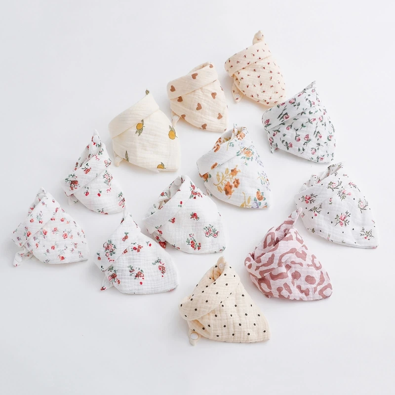 Triangle Baby Bib Cotton Cartoon Flower Saliva Towel Feeding Apron Supplies for Infant Toddler Kids Boys Girls Chewable
Triangle Baby Bib Cotton Cartoon Flower Saliva Towel Feeding Apron Supplies for Infant Toddler Kids Boys Girls Chewable
