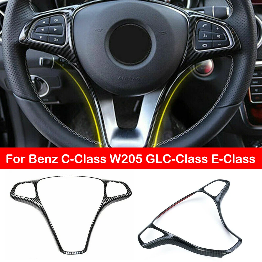For Benz C-Class W205 C180 C200 GLC-Class E-Class E200 E300 Car Interior Carbon Fiber Steering Wheel Trim Cover Frame Sticker
For Benz C-Class W205 C180 C200 GLC-Class E-Class E200 E300 Car Interior Carbon Fiber Steering Wheel Trim Cover Frame Sticker