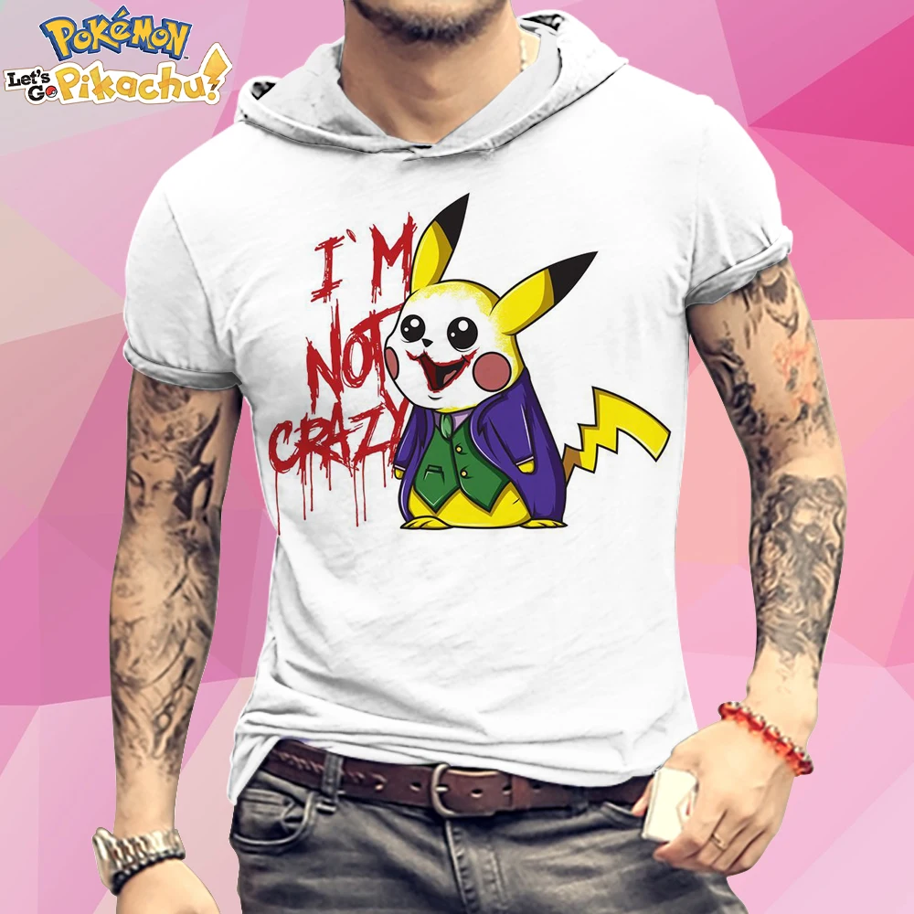Men's Hooded T-Shirt New T-shirts Pikachu Cute Pokemon Pikachu Pokemon Harajuku Style Short Sleeve Clothing Streetwear Hip Hop
Men's Hooded T-Shirt New T-shirts Pikachu Cute Pokemon Pikachu Pokemon Harajuku Style Short Sleeve Clothing Streetwear Hip Hop