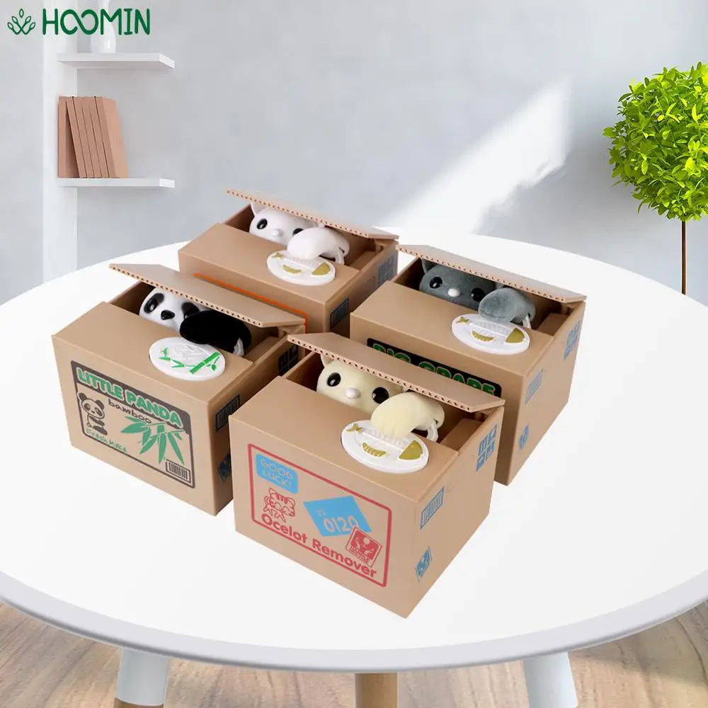 Plastic Electronic Deposit Saving Money Box Automated Panda Cat Coin Bank Creative Piggy Bank Cute Toy For Children Gift
Plastic Electronic Deposit Saving Money Box Automated Panda Cat Coin Bank Creative Piggy Bank Cute Toy For Children Gift