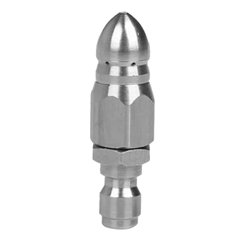 1/4inch Quick Plug Drain Hose Nozzle Stainless Steel Pressure Washer Drain Sewer Cleaning 1 Front 6 Back Nozzle Wear Resistance
1/4inch Quick Plug Drain Hose Nozzle Stainless Steel Pressure Washer Drain Sewer Cleaning 1 Front 6 Back Nozzle Wear Resistance