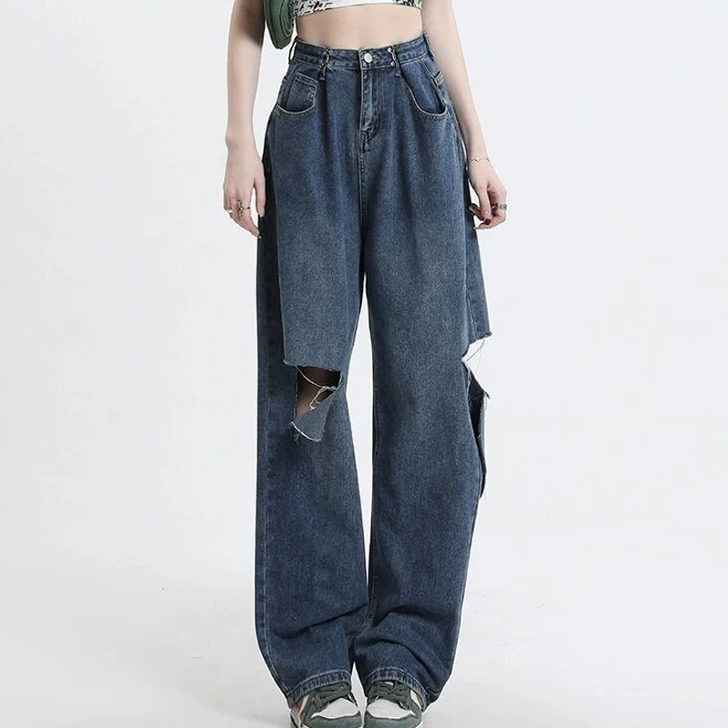 Baggy Jeans Y2k Clothes Women Hole High Waist Streetwear Korean Fashion Wide Leg Pants Flare Jeans Vintage Star Girl Long Pants
Baggy Jeans Y2k Clothes Women Hole High Waist Streetwear Korean Fashion Wide Leg Pants Flare Jeans Vintage Star Girl Long Pants