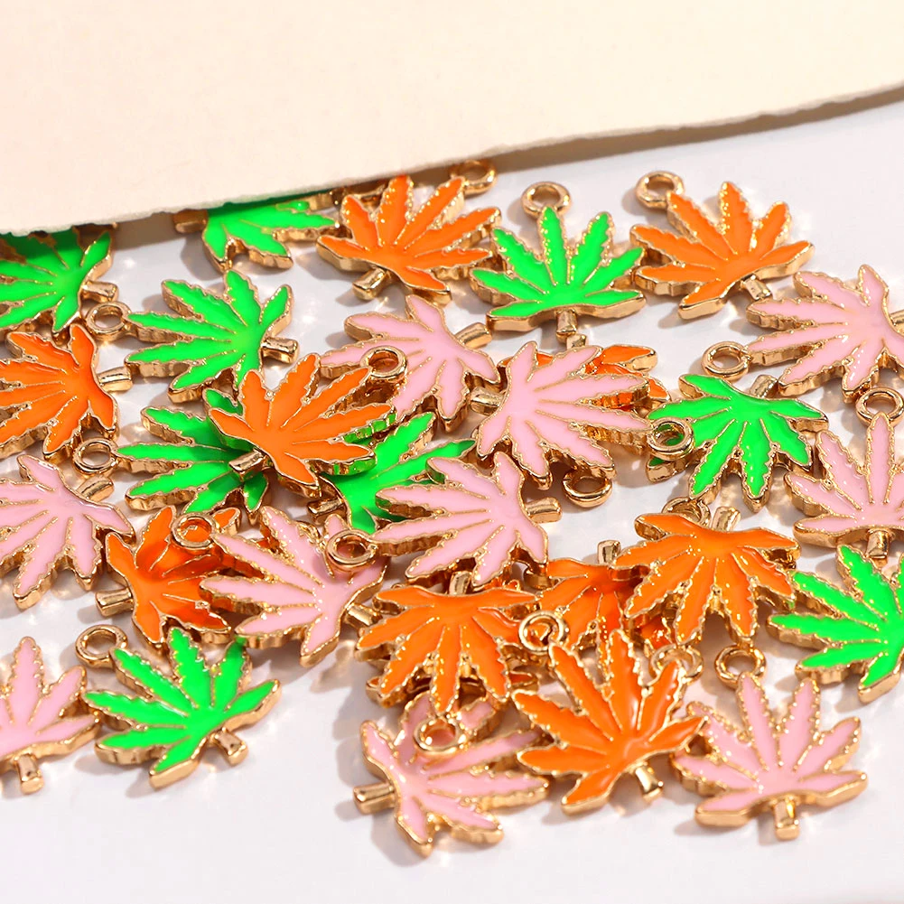 10Pcs Alloy Enamel Maple Leaf Plant Charms For Jewelry Making Fashion Pendants DIY Necklace Bracelet Earrings Fine Accessories
10Pcs Alloy Enamel Maple Leaf Plant Charms For Jewelry Making Fashion Pendants DIY Necklace Bracelet Earrings Fine Accessories