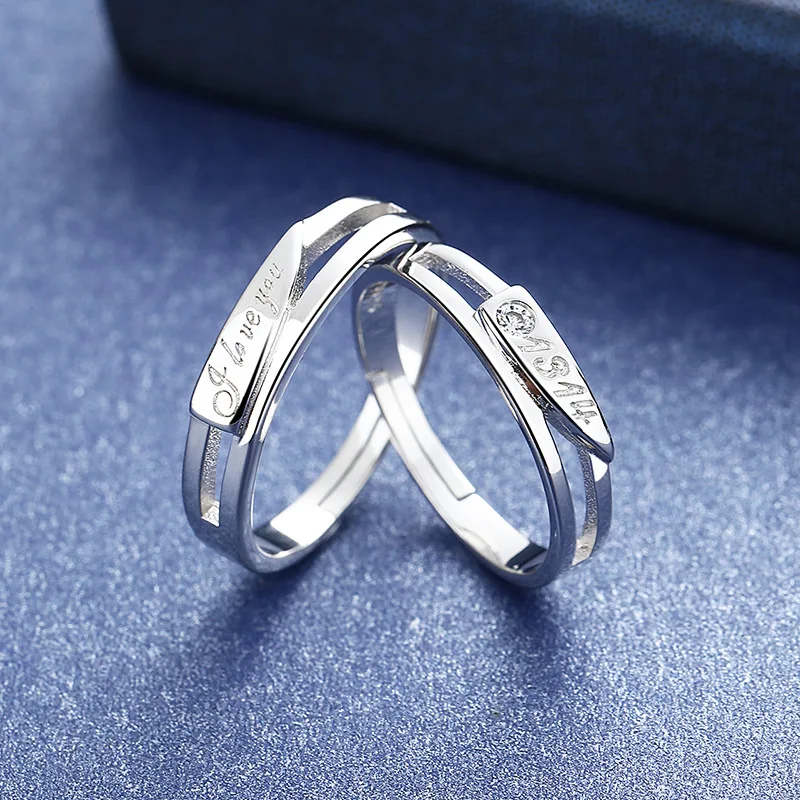 Independent Creative 925 Sterling Silver Exquisite Lifetime Eternal Love Couple Opening Adjustable Ring Fashion Charm Jewelry
Independent Creative 925 Sterling Silver Exquisite Lifetime Eternal Love Couple Opening Adjustable Ring Fashion Charm Jewelry
