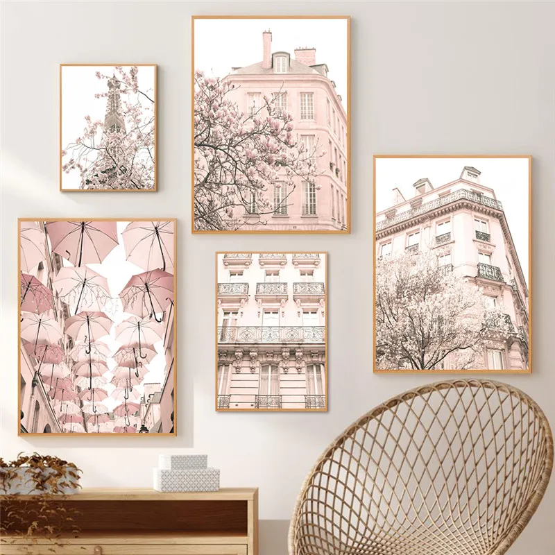 France Paris Photography Canvas Painting Pink Cherry Blossom Wall Art Travel Poster Living Room Decoration Home Decor Picture
France Paris Photography Canvas Painting Pink Cherry Blossom Wall Art Travel Poster Living Room Decoration Home Decor Picture