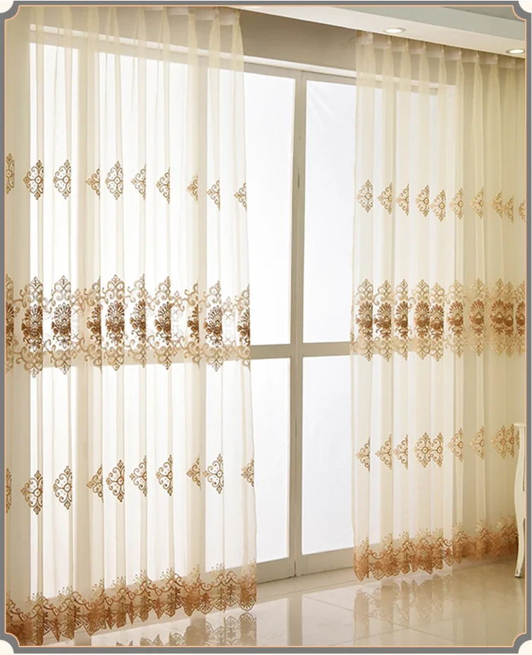 New European Style Curtains for Living Room Bedroom Water Soluble Embroidered Window Tulle Beige Yarn White Tulle
New European Style Curtains for Living Room Bedroom Water Soluble Embroidered Window Tulle Beige Yarn White Tulle