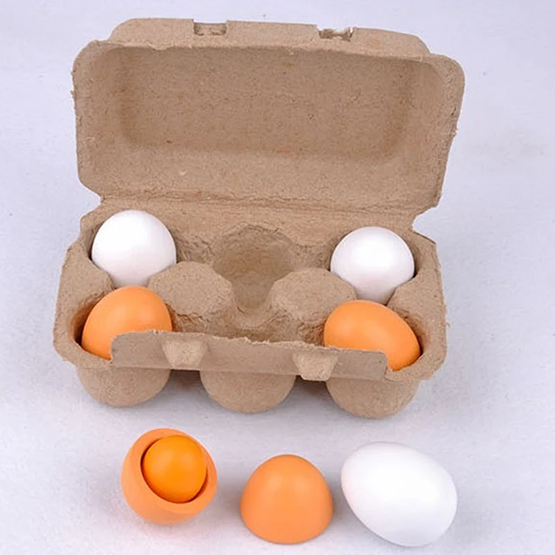 6pcs Simulation Wooden Eggs Toys Set Kids Pretend Play Wood Food Eggs Yolk Kitchen Food Children Kid Education Montessori Toys
6pcs Simulation Wooden Eggs Toys Set Kids Pretend Play Wood Food Eggs Yolk Kitchen Food Children Kid Education Montessori Toys
