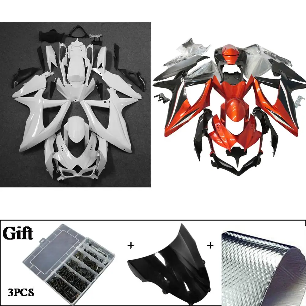 ABS Motorcycle Bodywork Set Fairing Kit For Suzuki GSXR GSX-R 600/750 2008 2009 2010
ABS Motorcycle Bodywork Set Fairing Kit For Suzuki GSXR GSX-R 600/750 2008 2009 2010
