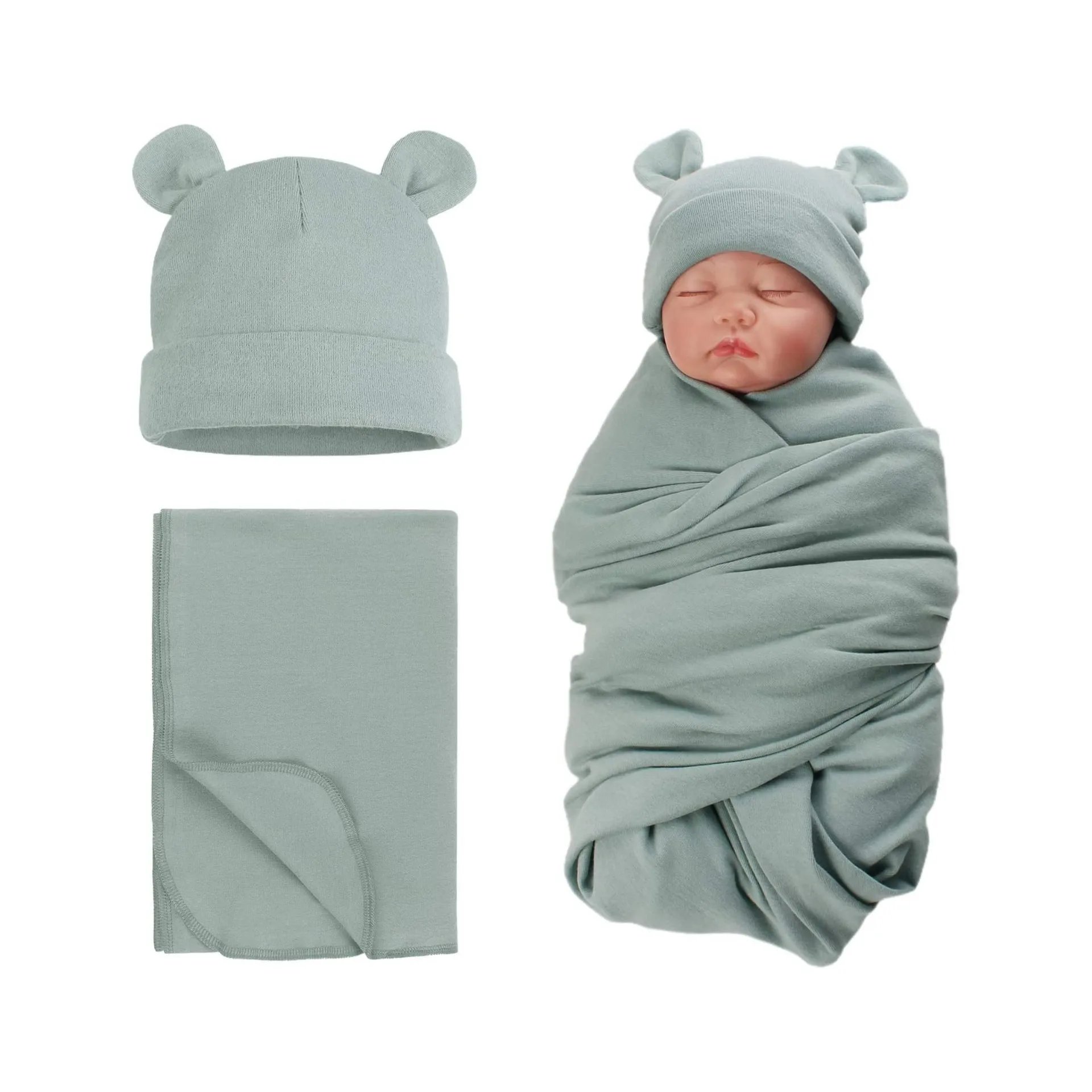 Baby Swaddle Blankets Diapers for New Born Receiving Blanket and Hat Set Cotton Plaid Newborn Infant Swaddle Wrap Bedding Items
Baby Swaddle Blankets Diapers for New Born Receiving Blanket and Hat Set Cotton Plaid Newborn Infant Swaddle Wrap Bedding Items