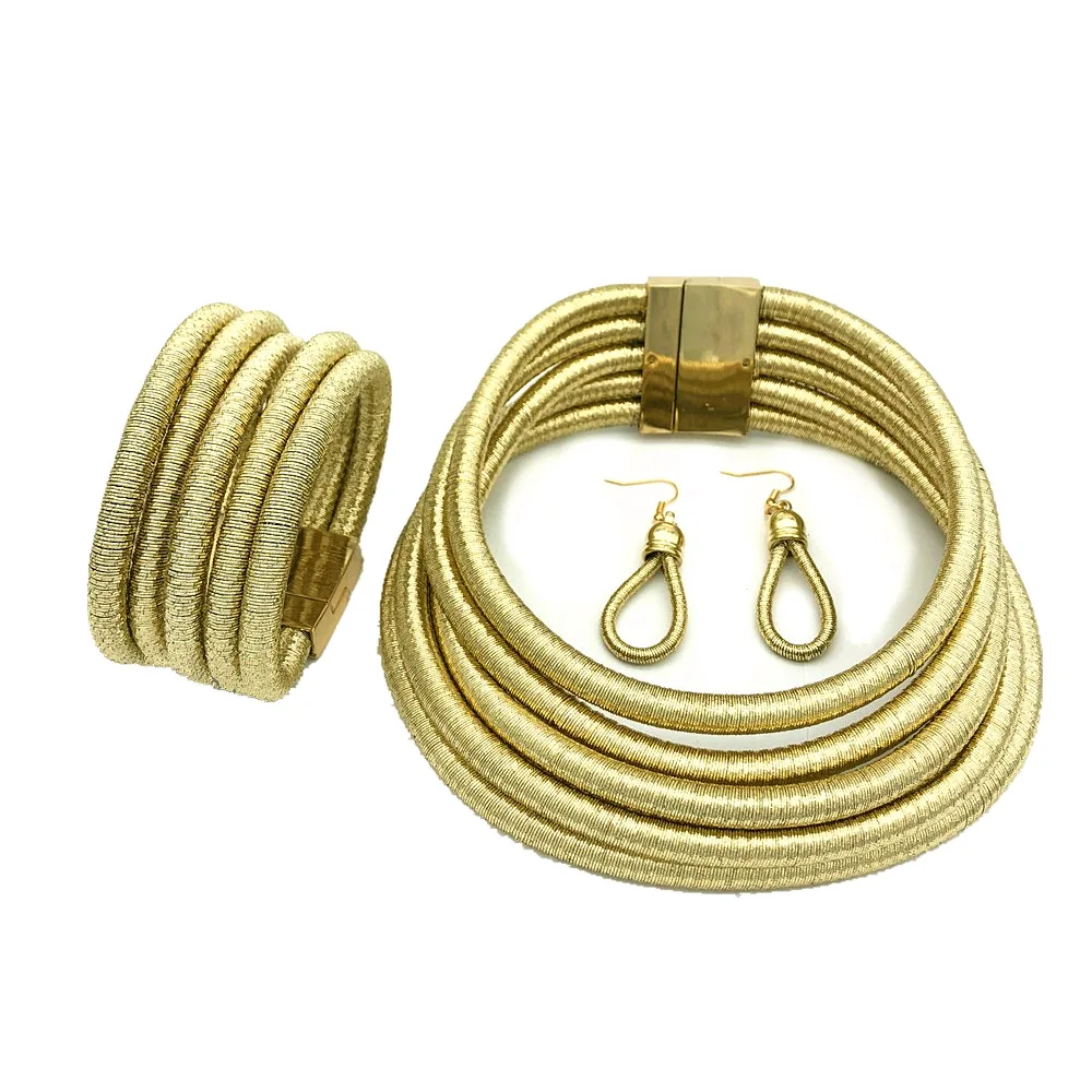 African Fashion Choker Necklace Sets Jewelry Set for Women Bohemia Bracelet Magnetism Button Statement Jewelry
African Fashion Choker Necklace Sets Jewelry Set for Women Bohemia Bracelet Magnetism Button Statement Jewelry