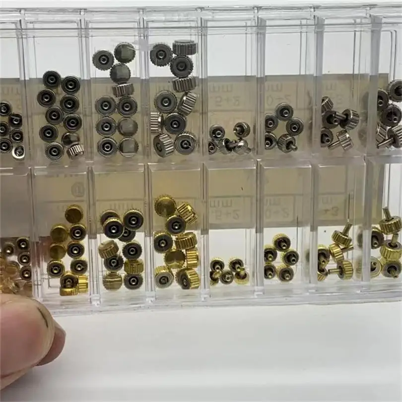 140 PCS/Watch maintenance spare parts stainless steel table head mixed crown to adjust the long tube time handle head
140 PCS/Watch maintenance spare parts stainless steel table head mixed crown to adjust the long tube time handle head