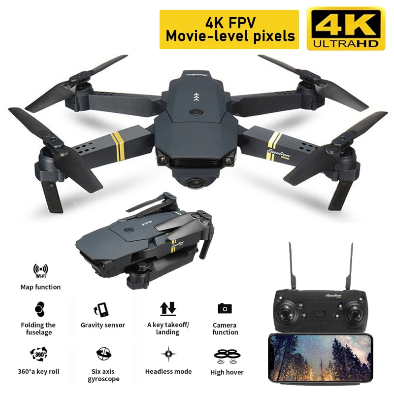 E58 Drone 1080P 4K Camera Hight WIFI FPV With Wide Angle HD Hold Mode Follow Me Foldable Arm Quadcopter Mini Toy V4 E88
E58 Drone 1080P 4K Camera Hight WIFI FPV With Wide Angle HD Hold Mode Follow Me Foldable Arm Quadcopter Mini Toy V4 E88