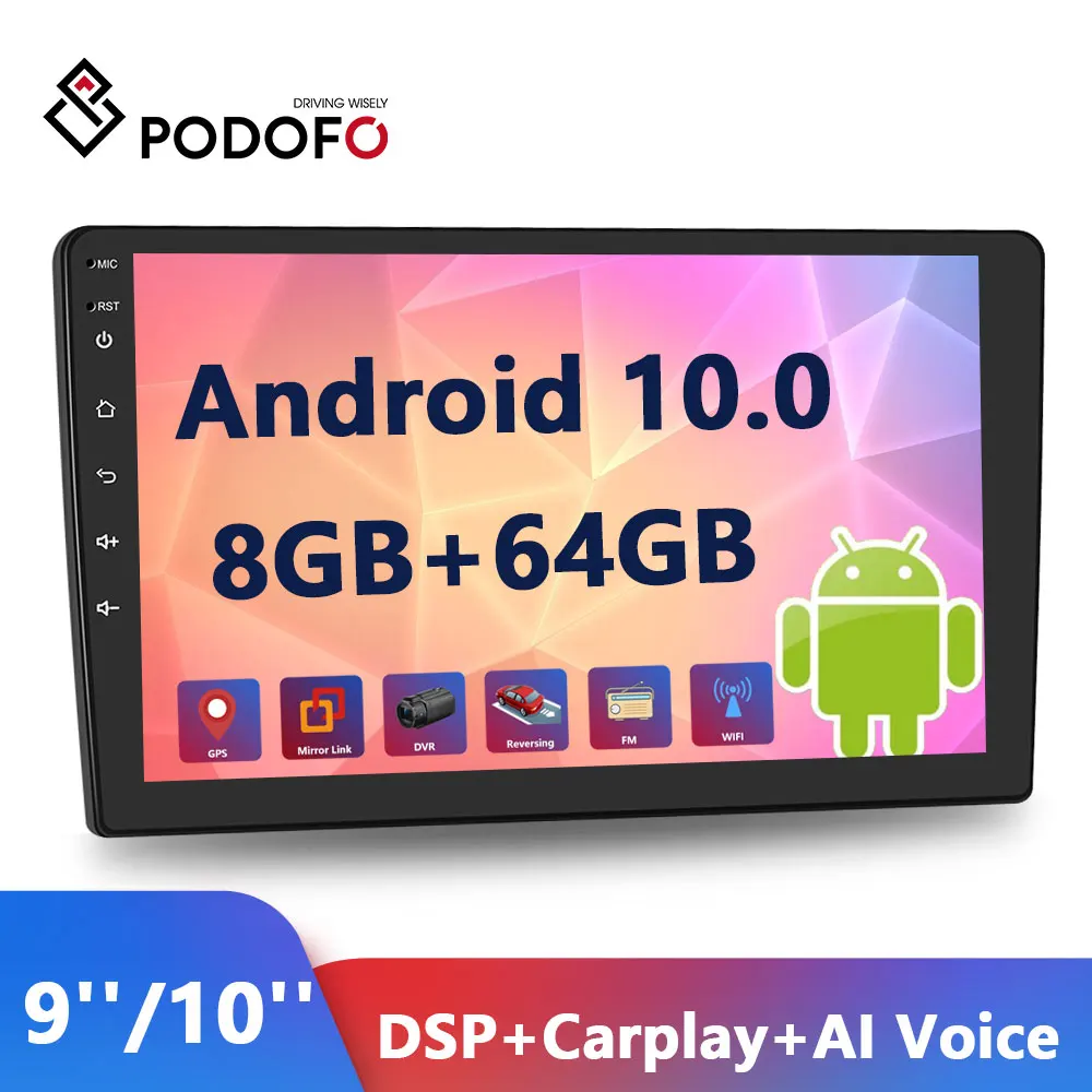 Podofo 2 Din Android Car Multimedia Video Player 2DIN Stereo Radio GPS for Toyota Volkswagen Hyundai Kia Renault Suzuki 1G 2G 4G
Podofo 2 Din Android Car Multimedia Video Player 2DIN Stereo Radio GPS for Toyota Volkswagen Hyundai Kia Renault Suzuki 1G 2G 4G