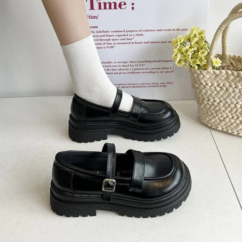Flat Mid-Cut Rubber Low-Top Shoes round Toe Solid ColorPULolita Mid Heel(3-5cm)Shoes
Flat Mid-Cut Rubber Low-Top Shoes round Toe Solid ColorPULolita Mid Heel(3-5cm)Shoes