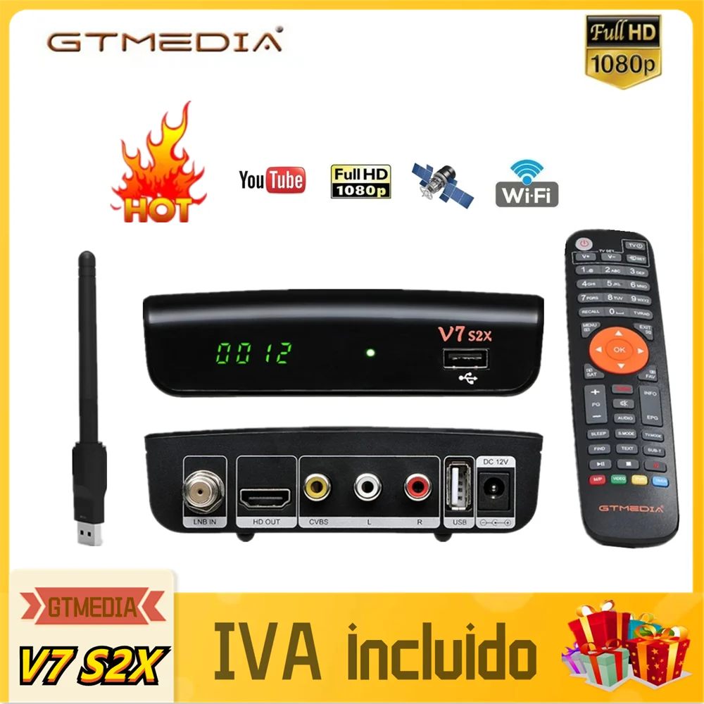 Φ/S2 Gtmedia V7 S2X спутниковый ресивер, обновленный GTmedia V7S HD с USB WIFI цифровой рецептор H.265 Freesat V7 S2X без приложения
Φ/S2 Gtmedia V7 S2X спутниковый ресивер, обновленный GTmedia V7S HD с USB WIFI цифровой рецептор H.265 Freesat V7 S2X без приложения