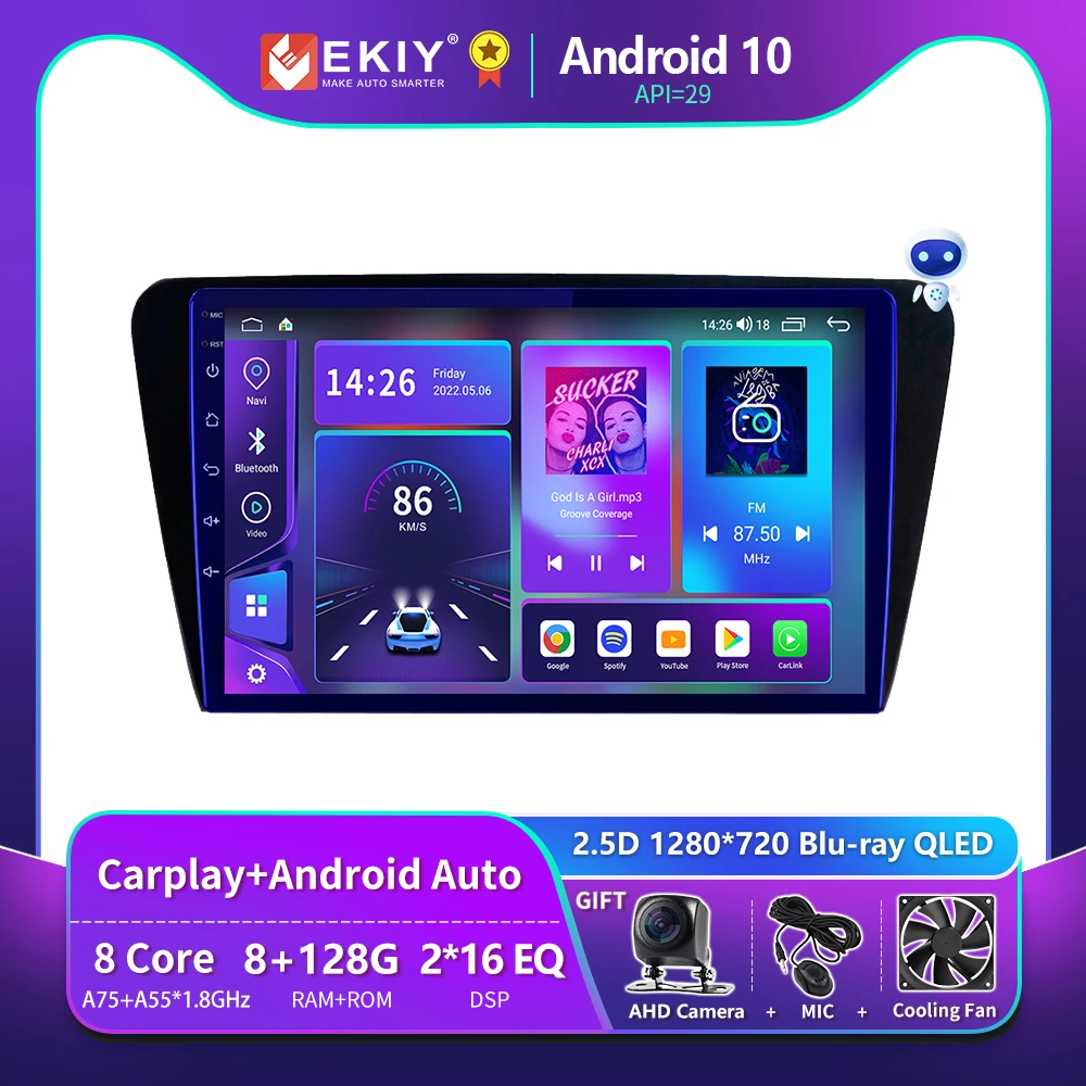 EKIY T900 For Skoda Octavia 3 A7 2013 - 2018 Car Radio Multimedia Blu-ray QLED Navigation GPS Auto Android No 2 Din DVD Player
EKIY T900 For Skoda Octavia 3 A7 2013 - 2018 Car Radio Multimedia Blu-ray QLED Navigation GPS Auto Android No 2 Din DVD Player